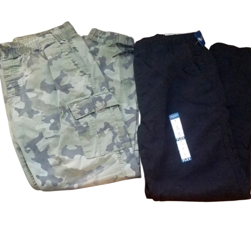 Arizona Little & Big Boy Cinched Jogger Pant camo black size 18